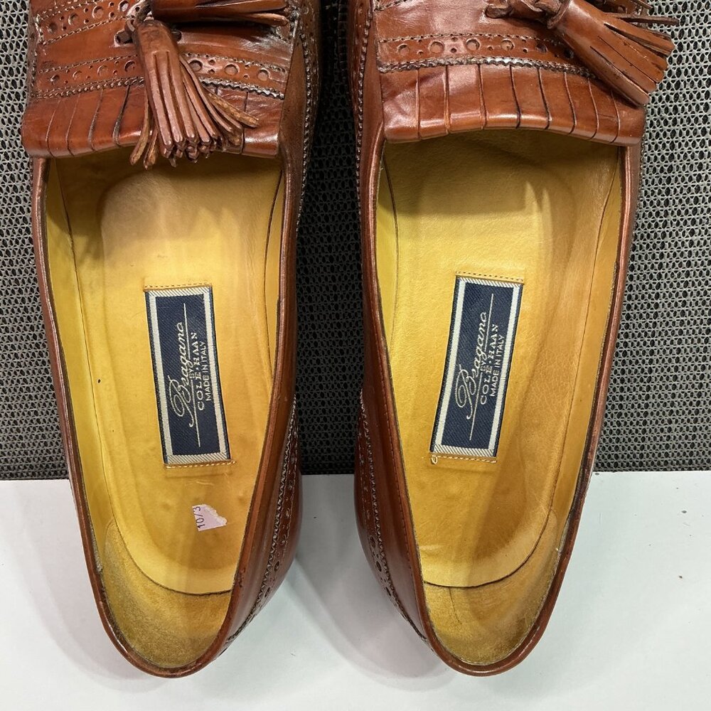 Cole Haan Men's Bragano Made in Italy Brown Leather Shoes Size 9M - Picture 5 of 8